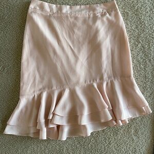 Elegant Pink Ruffle Skirt